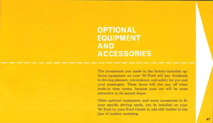 1960 Ford Owners Manual Page 31